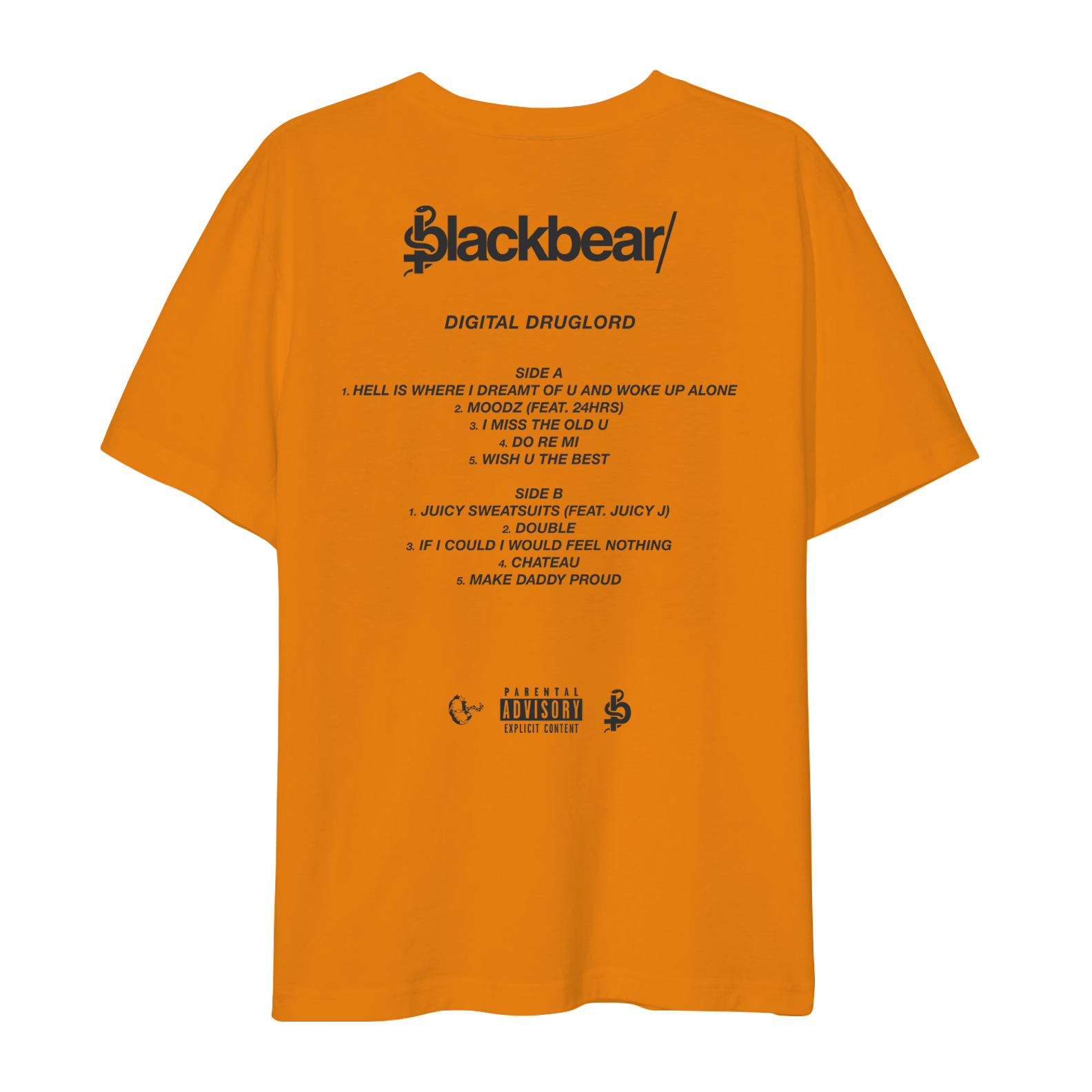 5 Year Anniversary Digital Druglord Orange Tee